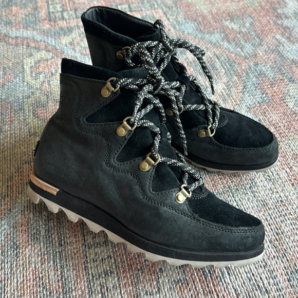 Sorel Black Sneakchic Alpine Ankle Boots - Picture 2 of 9